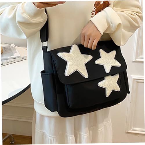 1PC Star Messenger Bag, Large Capacity Cute Star Purse with Multi-Pocket, Shoulder/Crossbody Messenger Bag with Adjustable Strap for Travel Work School..2