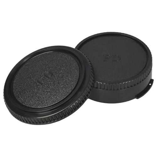 vhbw Set Tapa Compatible con Canon A1, AE1, AV1 cámara - Tapa Trasera y Carcasa, Negro