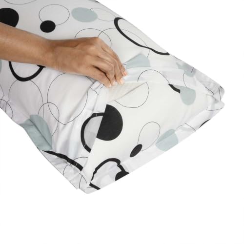 Image of Wakefit 100% Cotton Pillow Cover Set of 2 | 200 TC Soft & Breathable Pillow Cases | Standard Size 18 x 27 Inch | Skin Friendly, Durable & Gentle Machine Washable | Bubbles