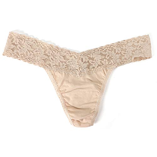 hanky panky - Supima Cotton Low Rise Thongs for Women | Lacy Lingerie, Cotton Panties | One Size (4-14) | 3 or 5 pack4