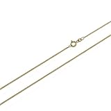 NKlaus 60cm Panzerkette 333 Gold Kette 1,6gr Panzerkette 0,8mm Breit 1923 Damen Herren