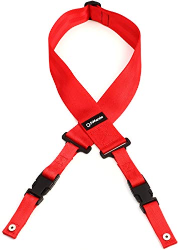 DiMarzio DD2200RD - Cliplock Guitar Strap - Red