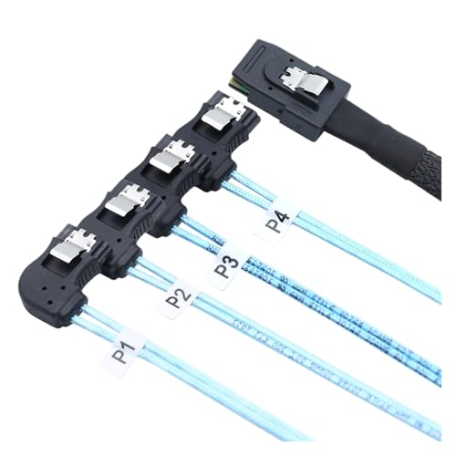 Cable interno Mini SAS SFF-8087 a 4 SATA 0.5 m