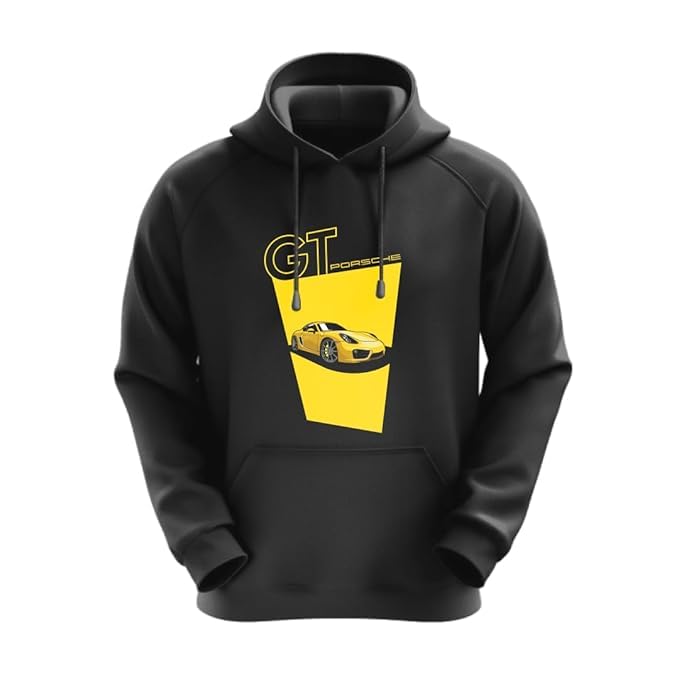 Image of DUDEME 50+Motor HOMotorsport Hoodie for Car Enthusiast for Men & Women Black Hoodie 100% Cotton Car Printed Hoodies.
