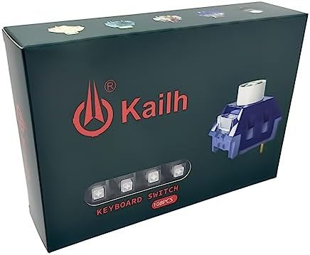 Kailh Box White Mechanical Keyboard Switches,3-Pin 45gf Clicky/Speed Typing/Gaming/Waterproof Switches(108Pcs,Kailh Box White) — view 6