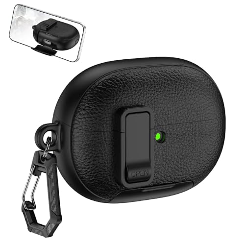 GIOPUEY Cover Compatibile con Huawei Freebuds Pro 5, Case[Resistenza alla caduta] Combinazione di PC rigido + materiale TPU morbido [Antiscivolo] - black