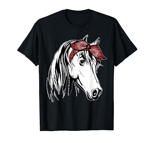 Horse Bandana For Equestrian Horseback Riding Horse Lover T-Shirt #TOP30