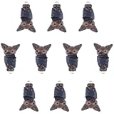 CHGCRAFT 10 Stück Fledermaus Anhänger aus Polymer Clay, Cabochon Charms für DIY Schmuckherstellung, Ideal für Halsketten, Armbänder, Ohrringe und Schlüsselanhänger (Bat, Halloween)