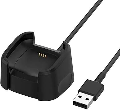 Emilydeals Charger for Fitbit Versa 2, Replacement Charging Cable Cord Dock Cradle for Fitbit Versa 2 Smart Watch [1m/3.3ft]