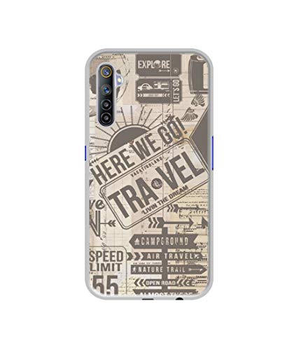 Image of Travel Design Printed Silicon Soft TPU Back Case Cover for Realme 6 / 6i