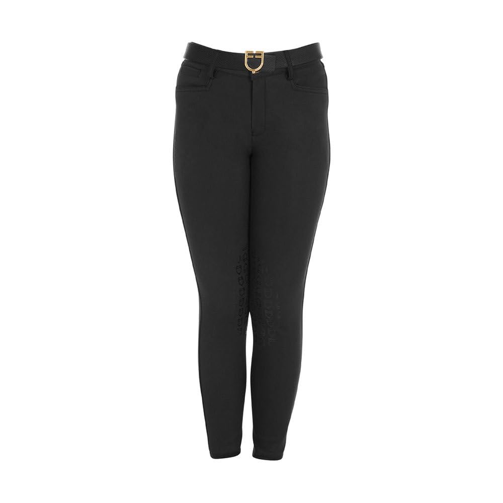 Pantaloni equitazione unisex bambini slim fit modello Amani con grip sulle ginocchia 12 anni
