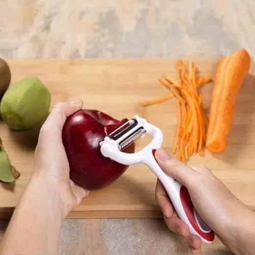 Descascador Multifuncional De Legumes e Frutas 3 em 1 (Azul)