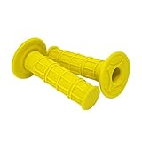 7/8' Practical Motorcycle Hand Grips Dirt Bike Motocross Gel Handlebar 2Pc- Yellow