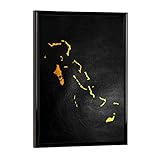 artboxONE Poster mit schwarzem Rahmen 18x13 cm 