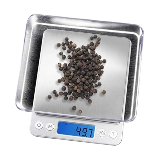 Báscula digital pequeña con precisión 0.01g 2kg/3kg/500g miniatura 5