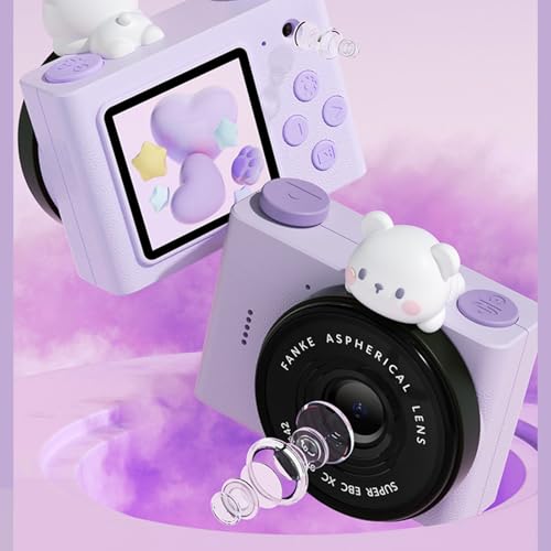 Cámara digital compacta para niños 20MP con doble lente miniatura 4