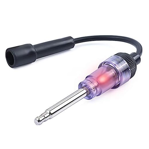 MIKKUPPA Small Inline Spark Plug Tester, for Motorcycles, Lawn Mowers, Small Motor Vehicles