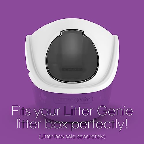 Tapa tipo domo para arenero Litter Genie blanca miniatura 2