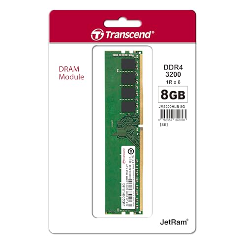 Transcend JetRam JM3200HLB 8G module de mémoire 8 Go 1 x 8 Go DDR4 3200 MHz Neuf - vue 8