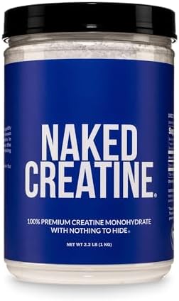 NAKED Pure Micronized Creatine Monohydrate – 200 Servings, 1,000g Bulk – NSF Certified, Vegan, Non-GMO, Gluten & Soy Free - Muscle Building, Strength Training, Gym & Fitness Supplement