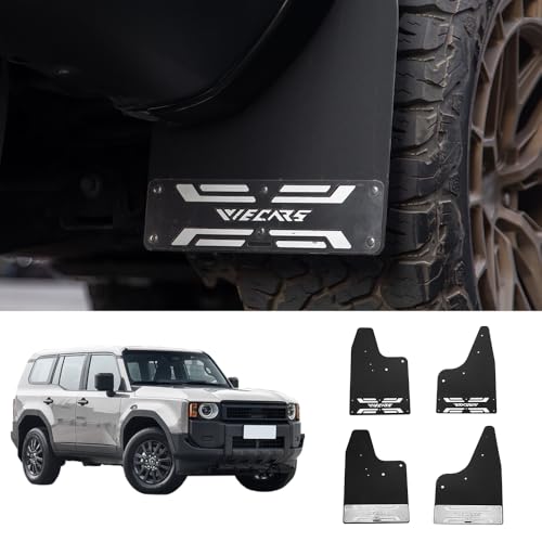 Image of Suitable for 2024 Prado Land Cruiser LC250 /J250 Specific Mudguards, No-Drilling Installation, Flexible and Durable, Protect The Car Paint and Prevent Mud and Sand (Four Wheel Mudguard)