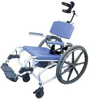 Tilt Shower Rehab Commode Bath Toilet Transport Chair with 24