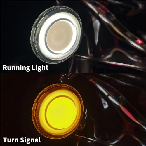 Luz giro delantera para softail dyna indicador conversion ruta 5