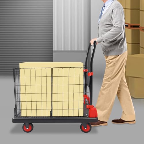 Carretilla plegable tipo jaula multipropósito 660 lbs miniatura 3