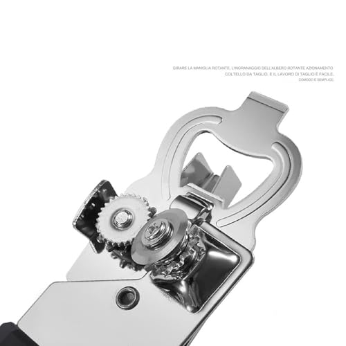 Apriscatole - Acciaio Inossidabile Dispositivo Apri Coperchi Manuale,Rimuovi Coperchi Barattoli | per Anziani Uomini Cucina Casa e Appartamento Bibite Gassate e Bevande Uomini Donne - immagine 5