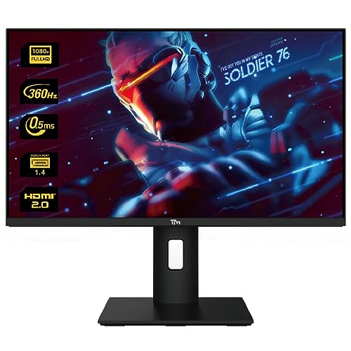 Twisted Minds 24.5" 360Hz Gaming Monitor Ips 0.5Ms Frameless RGB Light And Logo Projector-Freesync And Adaptive Sync 16.7M Color Support