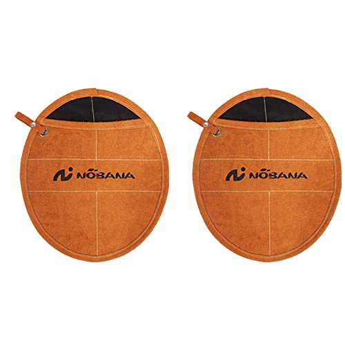 1pair BBQ Anti-scottatura Guanto Resistenza alla Temperatura Grigliatura Guanto Per La Cottura Resistente Al Calore Guanti In Pelle Resistente Al Calore Guanti Per La Cottura Portatile Picnic Guanti