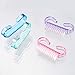 4 Pieces Handle Nail Brush Nail Hand Scrubbing Cleaning Brush (Small, Multicolor)