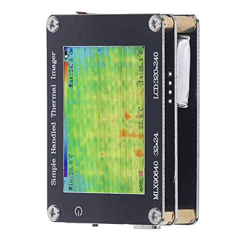 Termocamera Compatta, Risoluzione IR 240 X 320 Termocamera Portatile a Infrarossi Portatile con Schermo 2 Pollici, 8Hz, ‑ 40 ℃~300 ℃, Ricaricabile Tramite USB