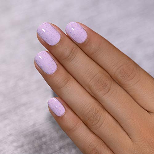 Image of ILNP Heather - Pale Lilac Speckled Nail Polish, Chip Resistant, 7-Free, Non-Toxic, Vegan, Cruelty Free, 12ml