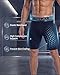 TELALEO 5 Pack Compression Shorts for Men Spandex Sport Shorts Athletic Workout Running Performance Baselayer Underwear Black L
