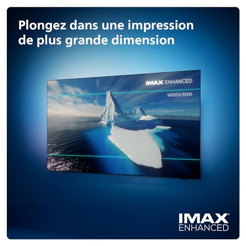 Philips Ambilight 48OLED809 Smart TV OLED 4K - Écran 48 Pouces, Plate-Forme P5 AI Perfect Picture Ultra HD, Google TV, Dolby Vision et Son Dolby Atmos, Fonctionne avec Alexa et Google Assistant