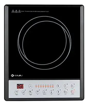 Bajaj ICX 160TS 1600W Induction Cooktop, Black