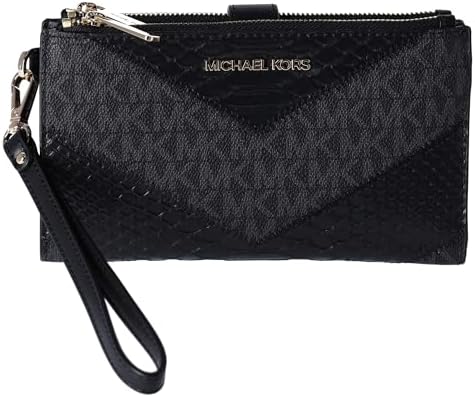 Michael Kors Jet Set Travel Large Double Zip Wallet MK Signature ...