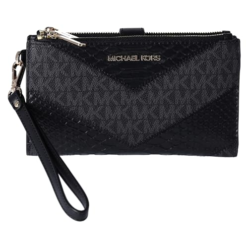 Michael Kors Jet Set Travel Large Double Zip Wallet MK Signature ...