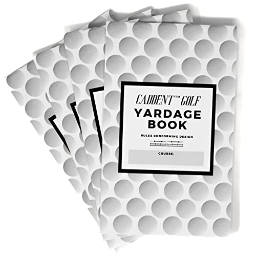 CADDENT GOLF Yardage Book 4 Pack