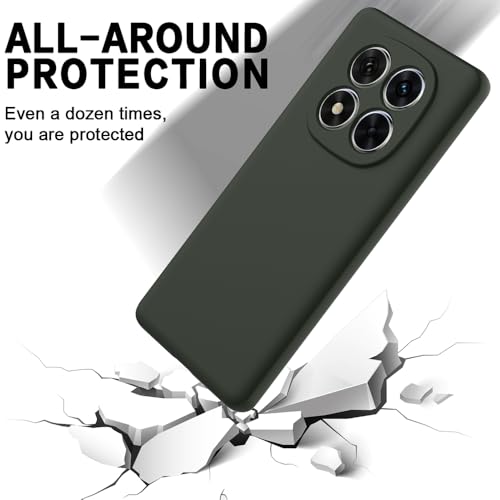 Image of Back Cover for Mi Redmi Note 14 Pro 5G /14 Pro| Full Camera Protection | Premium Liquid Silicon Case | Flexible Bumper Case for Mi Redmi Note 14 Pro 5G / 14 Pro 4G / Poco X7 5G(Military Green)