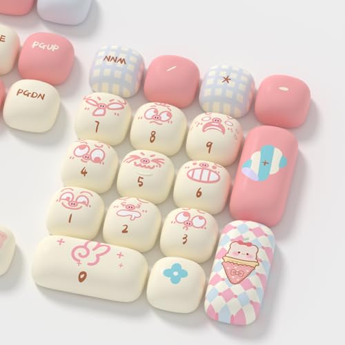 Teclas Akko Piggy Party con perfil MOG ergonómico y PBT de alta duración para tu teclado 7