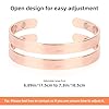 2pz Bracciale Magnetico in Rame, Braccialetti Magnetici Universali Regolabili in Rame Puro Eleganti Accessori per Gioielli Adatti a Donne e Uomini #2