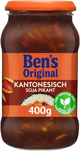 BEN’S ORIGINAL Sauce Kantonesisch Soja Pikant, 6 Gläser (6 x 400g)