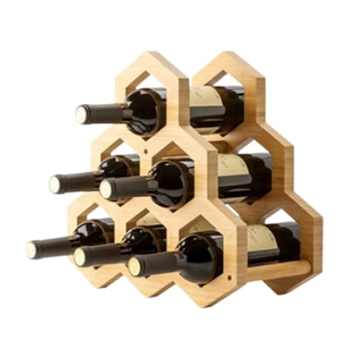 Support de rangement pour bouteilles de vin en bambou au design élégant