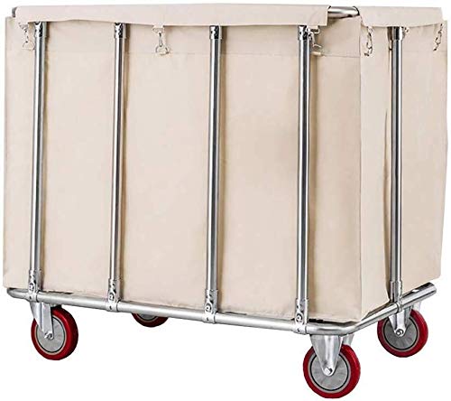 Chariot de tri de linge 400 L à roues silencieuses pour charges lourdes