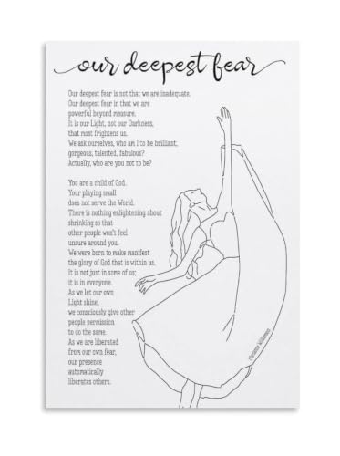 Lámina decorativa Our Deepest Fear para llenar tus paredes de fuerza y superación personal