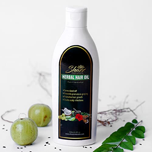 Shazz Naturals Herbal Hair Oil Specialized for Hair Growth and Scalp Treatment - 200ML