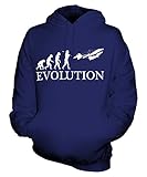  Candymix Wright Model A Biplano Canard Evoluzione Umana Évolution Unisexe Sweat Pull à Capuche Homme Femme, Taille Small, Couleur Bleu Marine