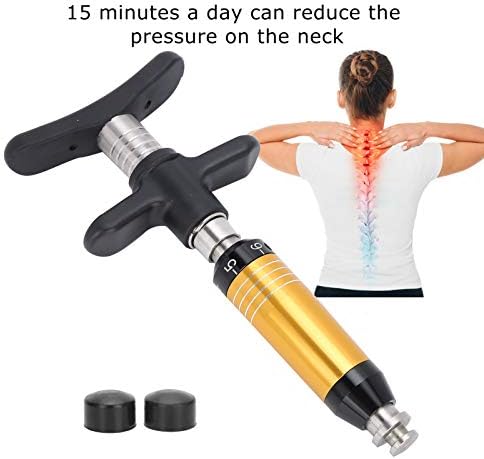 Chiropractic Adjustment Correction Tool, 6 Levels Manual Spine Activator Force Spine Adjusting Gun Massager, Lumbar Sciatic Nerve Massager for Scoliosis, Portable Spine Therapy Back Massage Tool